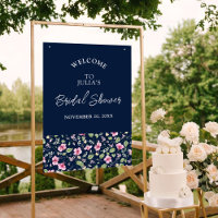 Mariage Fleur d'Hibiscus Rose Bleu Navy Poussiéreu