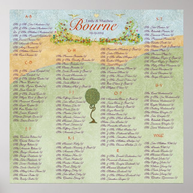 Poster Mariage Inséparable Art nouveau (Devant)