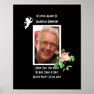 Poster Mariage Mémorial Disparu d'un être cher