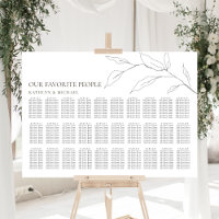 Mariage minimaliste en feuille d'olive 30 Table as