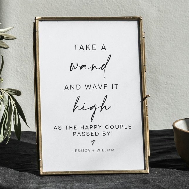 Poster mariage minimaliste moderne enseigne (Créateur téléchargé)
