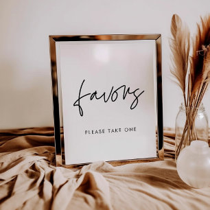 Poster Mariage minimaliste moderne Symbole des Faveurs