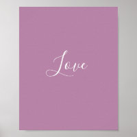 Mariage minimaliste personnalisé Opéra Mauve coule