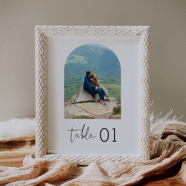 Poster MARIAGE minimaliste STELLA Numéro de la table phot (Créateur téléchargé)