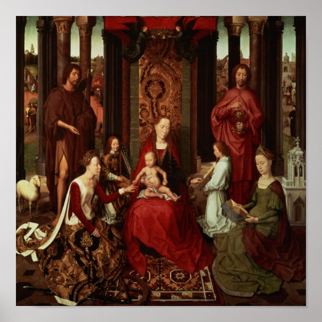Poster Mariage mystique de Sainte Catherine et d'autres s (Devant)