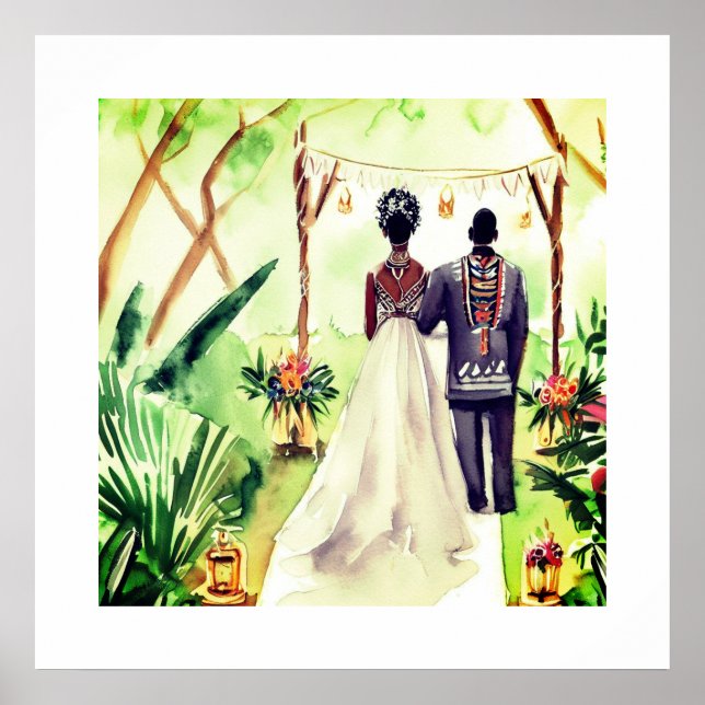 Poster Mariage noir (Devant)