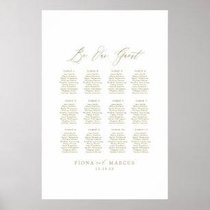 Poster Mariage Or Soyez Notre Guest Sein Signal