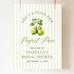 Poster Mariage Parfait Pois Vert Moderne pour une Fête de