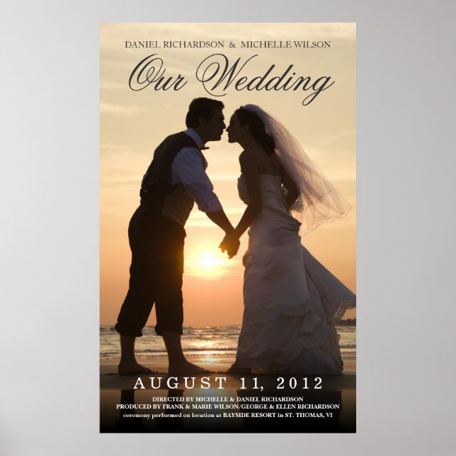 Poster mariage Photo Movie - Créez votre propre (Devant)