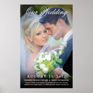 Poster mariage Photo Movie - Créez votre propre