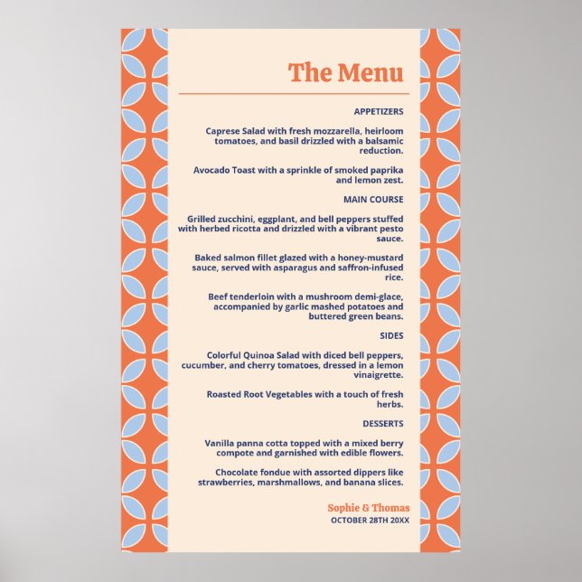 Poster Mariage rétro du milieu du siècle (Devant)