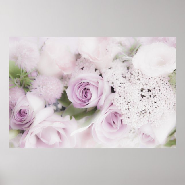Poster Mariage rose (Devant)