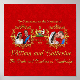 Poster Mariage royal - William et Kate