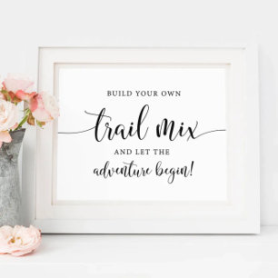 Poster Mariage Rustique Construisez votre propre panneau 