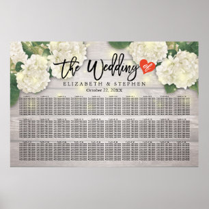 Poster Mariage Sièges Graphique Fleurs Chaîne Lumières Bo