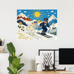 Poster Mariage Sur La Pente