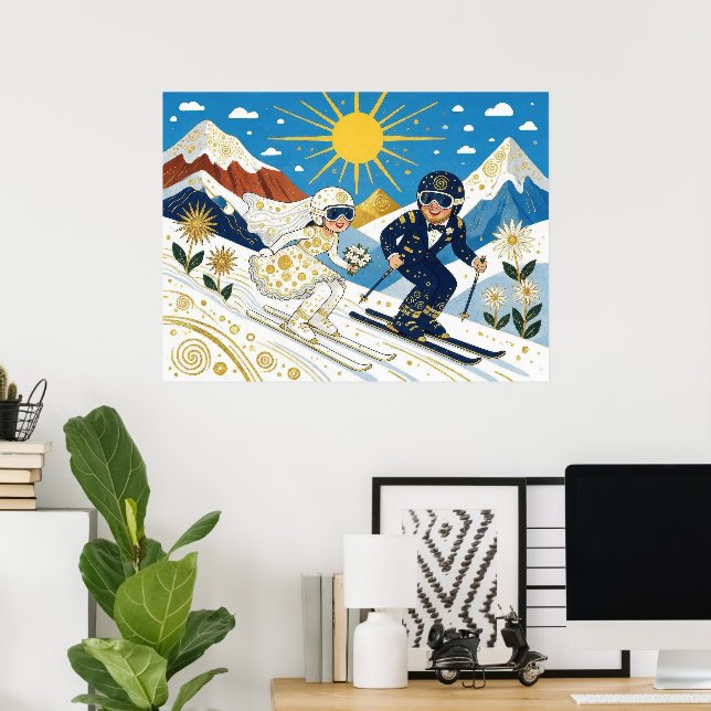 Poster Mariage Sur La Pente (Bureau à domicile)