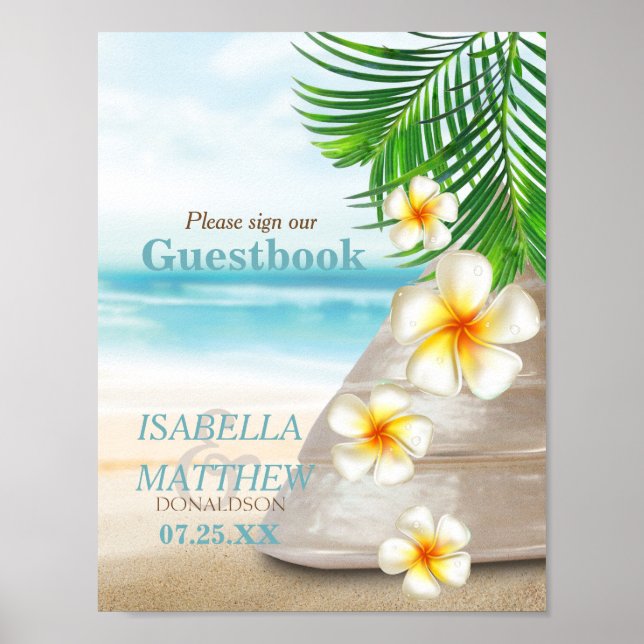 Poster Mariage sur la plage (Devant)