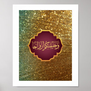 Poster Mariage "We Created You in Pairs" En grand style