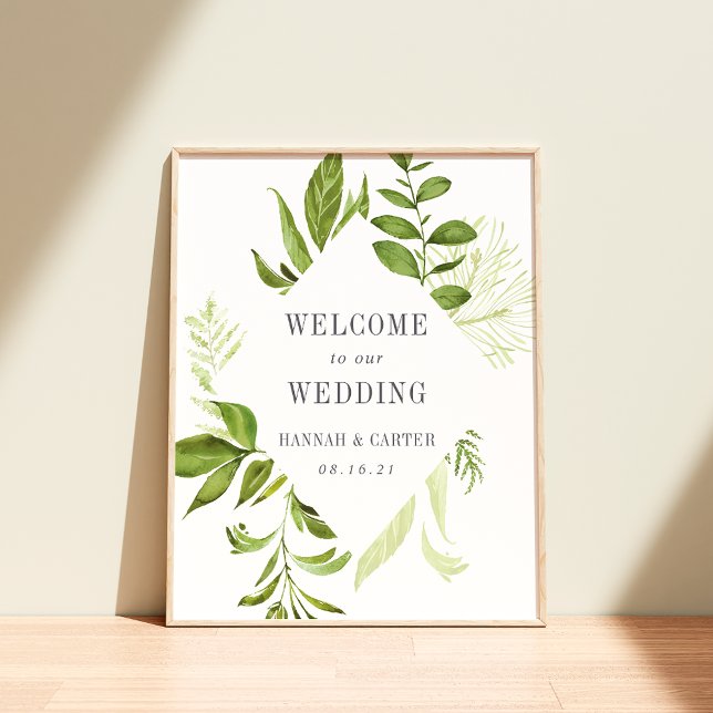 Poster Mariage Wild Meadow Bienvenue (Créateur téléchargé)