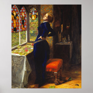 Poster Mariana, ch. 1851 par Sir John Everett Millais