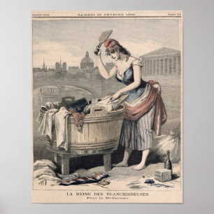 Poster Marianne, reine des femmes-Washerwomen