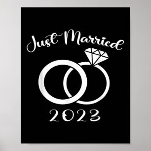 Poster Marié 2023 Cercles Mariages Correspondant Couple N