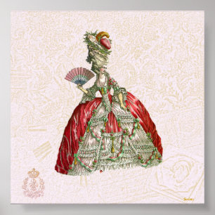 Poster Marie Antoinette Canvas Giclee