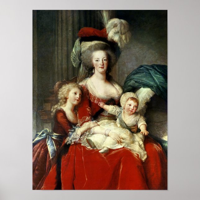 Poster Marie-Antoinette et ses quatre enfants, 1787 (Devant)