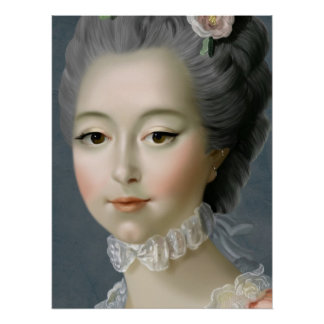 Poster Marie Antoinette – Romantic Rococo Portrait