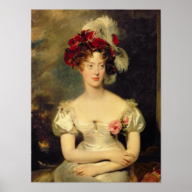 Poster Marie-Caroline de Bourbon Duchesse de Berry (Devant)
