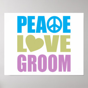 Poster Marié d'amour de paix