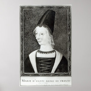 Poster Marie d'Anjou Reine de France