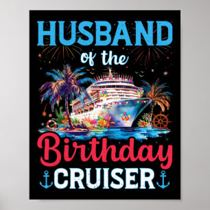 Poster Marié du Croiseur d'Anniversaire Drôle de Croisièr