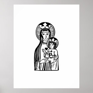 Poster Marie et Jésus