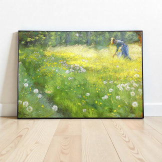 Poster Marie Krøyer in the Garden at Skagen-PS Kroyer