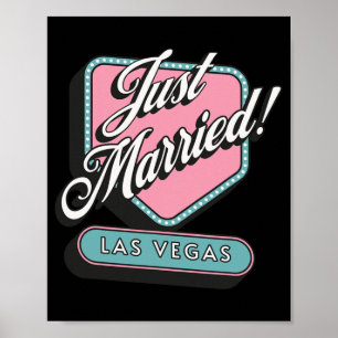 Poster Marié Las Vegas Mariage mariée