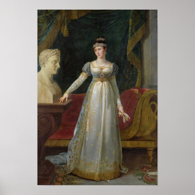 Poster Marie Pauline Bonaparte Princesse Borghèse, 1808 (Devant)