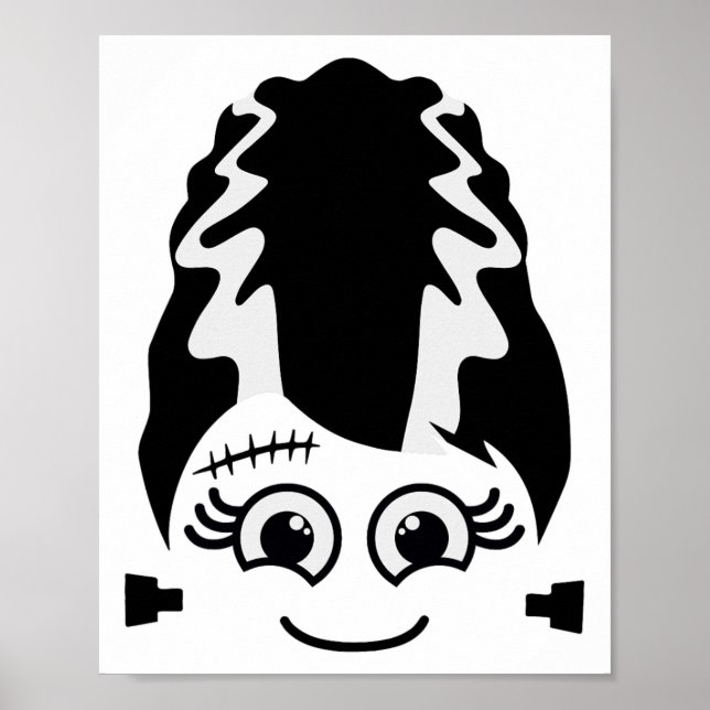 Poster Mariée De Frankenstein Cute Monster Halloween Cost (Devant)