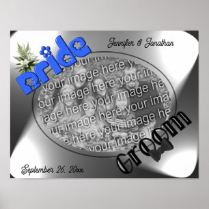 Poster Mariée Et GroomFrame Créez Votre Propre Photo