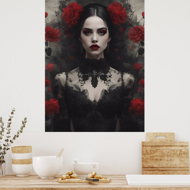 Poster Mariée gothique (Cuisine)