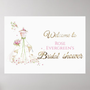 Poster Mariée Rouge de la Mariée à Être en Fleur