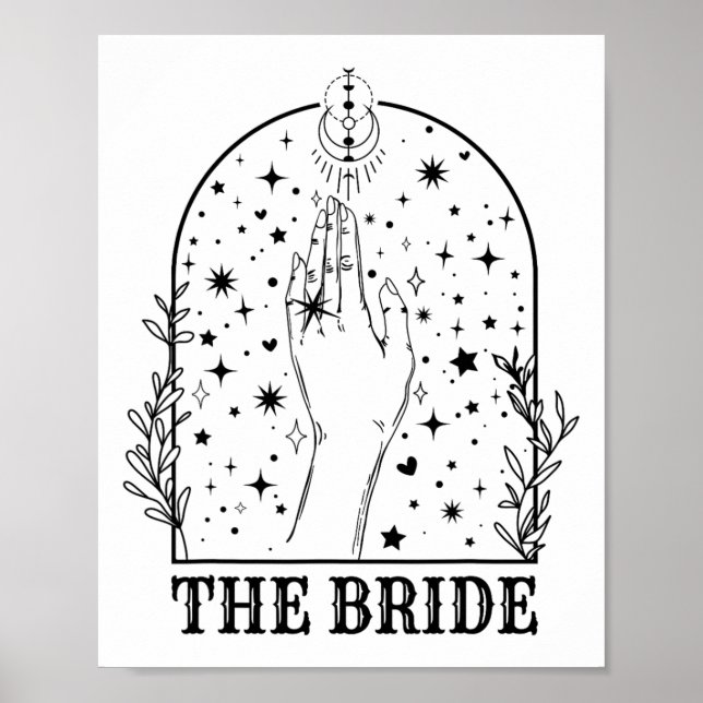 Poster Mariée sorcière Coven correspondant à la Bachelore (Devant)