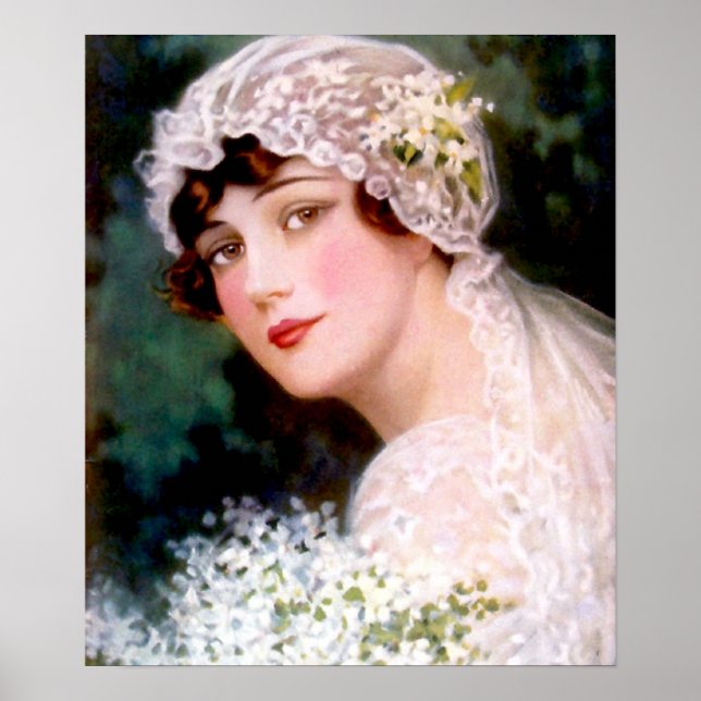 Poster Mariée vintage (Devant)