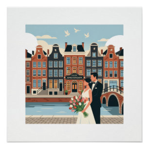 Poster Mariés d'Amsterdam