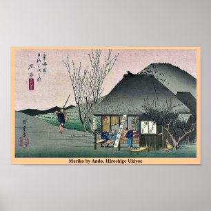 Poster Mariko by Ando, Hiroshige Ukiyoe