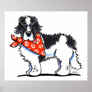 Poster Marin de Landeer Newfie