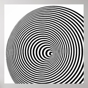 Poster Marina Apollonio Imprimer (noir et blanc)