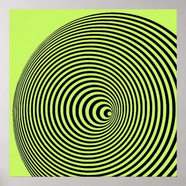 Poster Marina Apollonio Imprimer (Vert) (Devant)