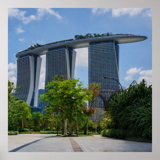Poster Marina Bay Sands Hotel Singapour (Devant)